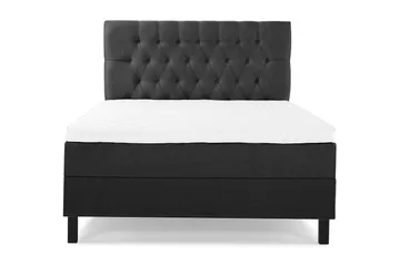 Sänkypaketti Lucky 120x200 Diamant Sängynpääty Musta/Harmaa