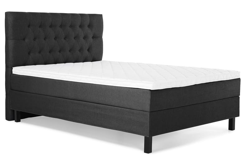Sänkypaketti Lucky 120x200 Diamant Sängynpääty Musta/Harmaa - Vaahto - Huonekalut - Sänky - Jenkkisängyt