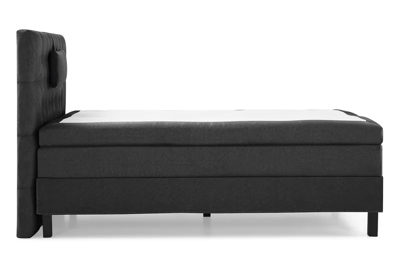 Sänkypaketti Lucky 120x200 Diamant Sängynpääty Musta/Harmaa - Polyeetteri Niskatyyny Pieni - Huonekalut - Sänky - Jenkkisängyt