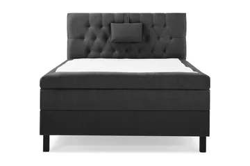 Sänkypaketti Lucky 120x200 Diamant Sängynpääty Musta/Harmaa