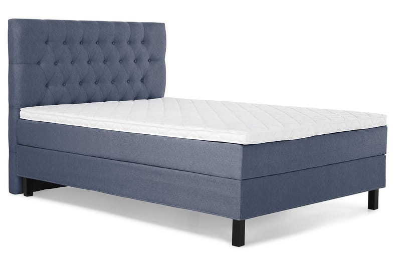Sänkypaketti Lucky 120x200 Diamant Sängynpääty Tummansinine - Vaahto - Huonekalut - Sänky - Yhden hengen sängyt