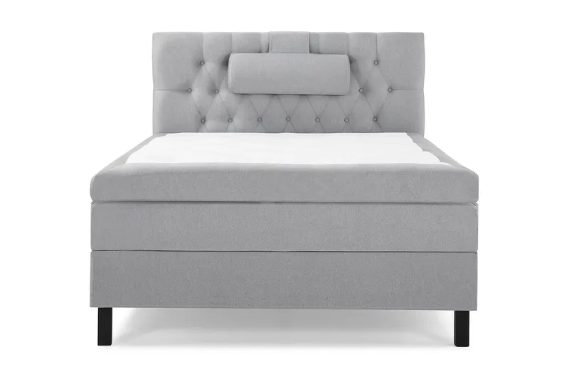 Sänkypaketti Lucky 120x200 Diamant Sängynpääty Vaaleanharm - Lateksi Niskatyyny Suuri - Huonekalut - Sänky - Jenkkisängyt