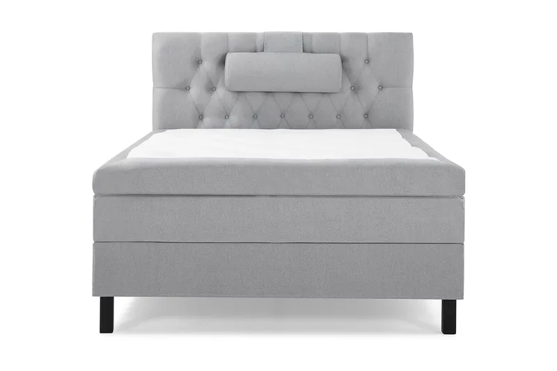 Sänkypaketti Lucky 120x200 Diamant Sängynpääty Vaaleanharm - Memory Niskatyyny Suuri - Huonekalut - Sänky - Jenkkisängyt