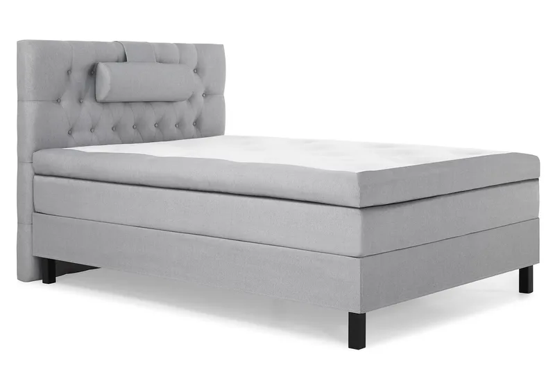 Sänkypaketti Lucky 120x200 Diamant Sängynpääty Vaaleanharm - Memory Niskatyyny Suuri - Huonekalut - Sänky - Jenkkisängyt