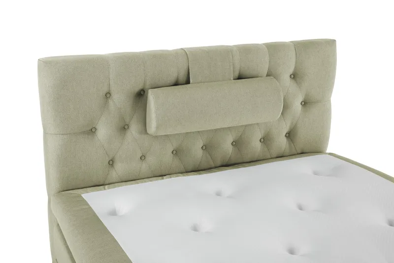 Sänkypaketti Lucky 120x200 Diamant Sängynpääty Vihreä - Memory Niskatyyny Suuri - Huonekalut - Sänky - Jenkkisängyt