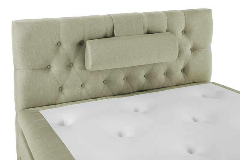 Sänkypaketti Lucky 120x200 Diamant Sängynpääty Vihreä - Memory Niskatyyny Suuri - Huonekalut - Sänky - Jenkkisängyt