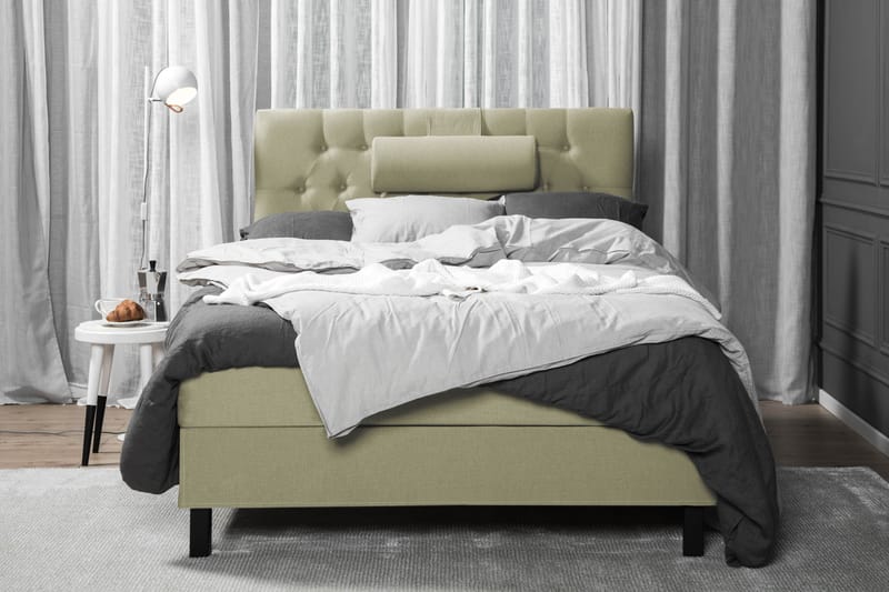 Sänkypaketti Lucky 120x200 Diamant Sängynpääty Vihreä - Vaahto Niskatyyny Suuri - Huonekalut - Sänky - Yhden hengen sängyt