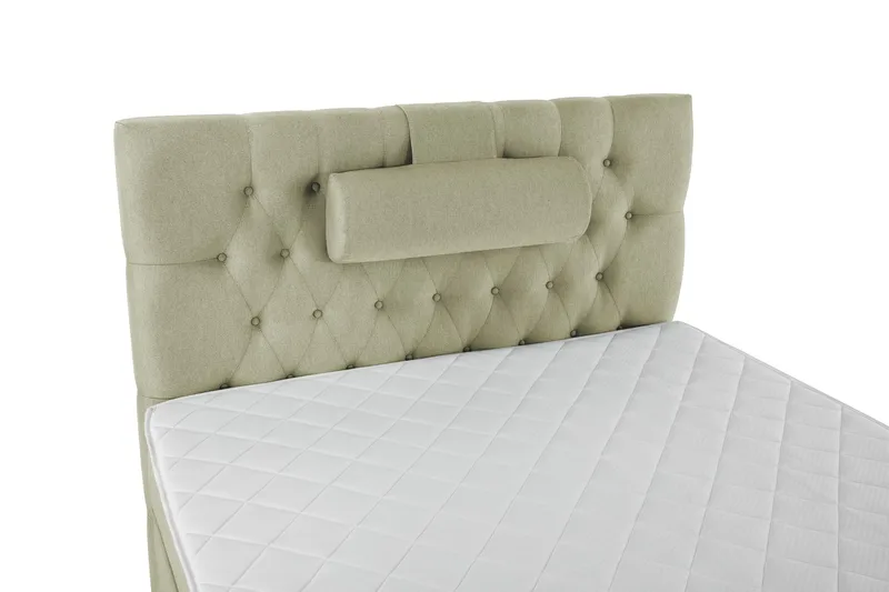 Sänkypaketti Lucky 120x200 Diamant Sängynpääty Vihreä - Vaahto Niskatyyny Suuri - Huonekalut - Sänky - Jenkkisängyt