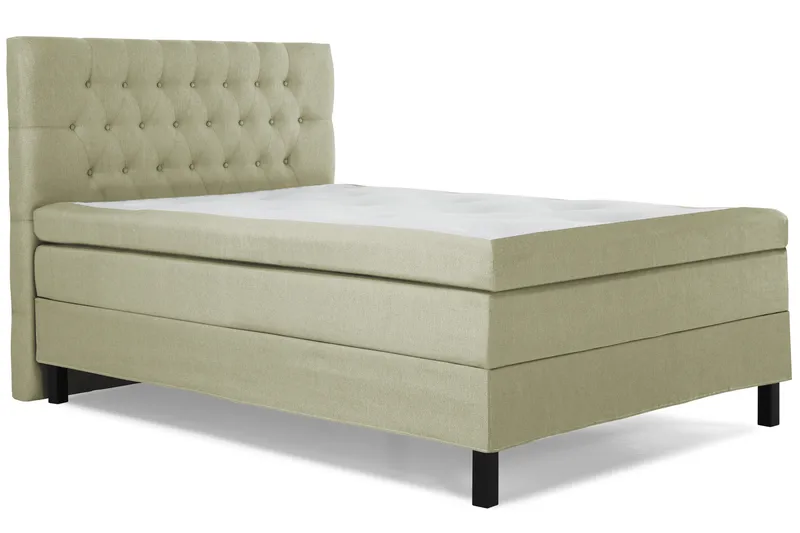 Sänkypaketti Lucky 120x200 Diamant Sängynpääty Vihreä - Polyeetteri - Huonekalut - Sänky - Yhden hengen sängyt