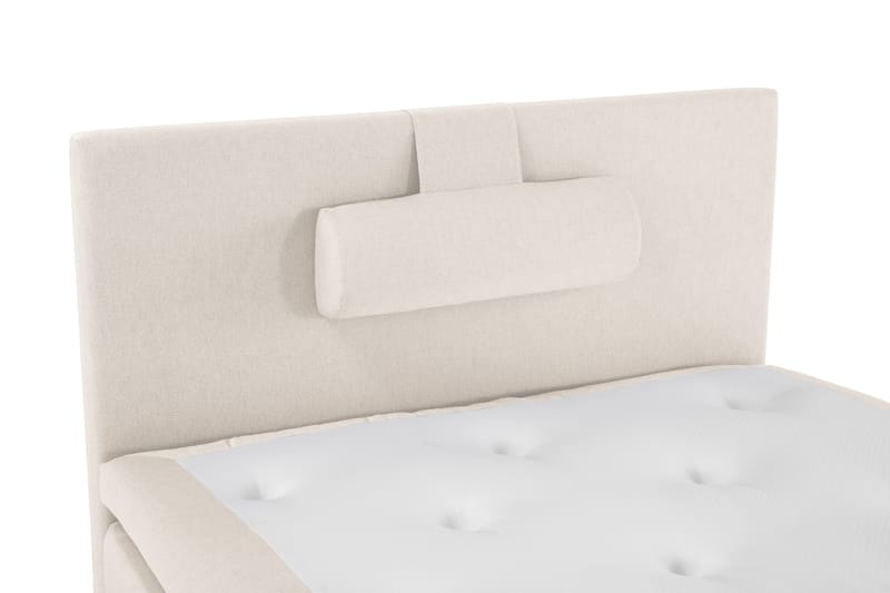 Sänkypaketti Lucky 120x200 Sileä Sängynpääty Beige - Polyeetteri Niskatyyny Suuri - Huonekalut - Sänky - Yhden hengen sängyt
