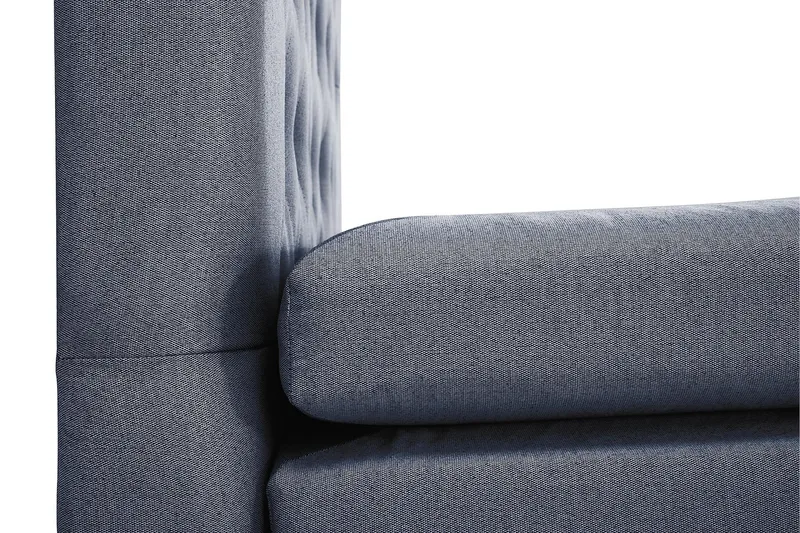 Sänkypaketti Lucky 120x200 Sileä Sängynpääty Tummansininen - Memory Niskatyyny Pieni - Huonekalut - Sänky - Jenkkisängyt