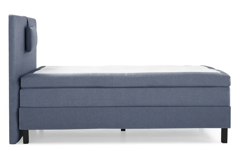 Sänkypaketti Lucky 120x200 Sileä Sängynpääty Tummansininen - Memory Niskatyyny Pieni - Huonekalut - Sänky - Jenkkisängyt