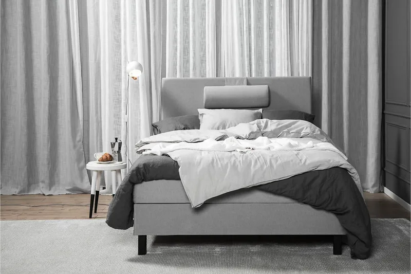 Sänkypaketti Lucky 120x200 Polyeetteri Sileä - Harmaa - Huonekalut - Sänky - Jenkkisängyt