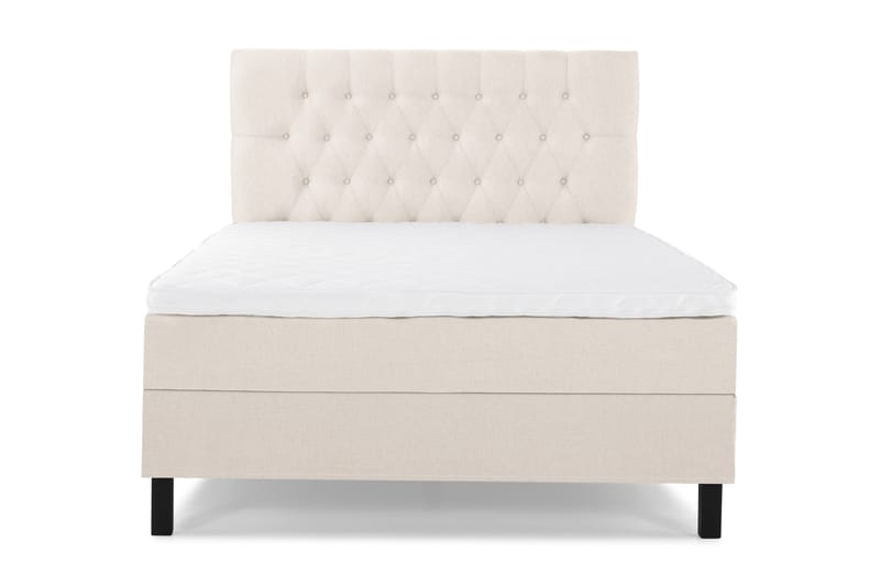 Sänkypaketti Lucky 140x200 Diamant Sängynpääty Beig - Vaahto - Huonekalut - Sänky - Jenkkisängyt