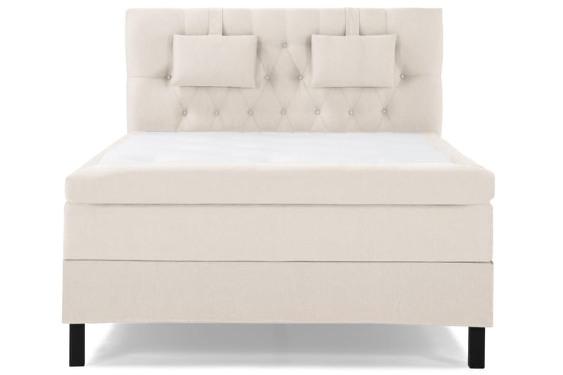 Sänkypaketti Lucky 140x200 Diamant Sängynpääty Beige - Lateksi Niskatyyny Pieni - Huonekalut - Sänky - Jenkkisängyt