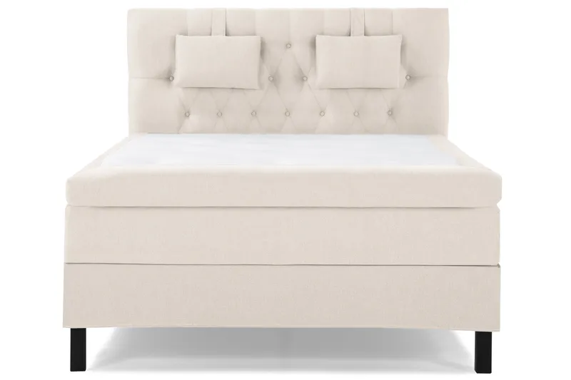 Sänkypaketti Lucky 140x200 Diamant Sängynpääty Beige - Lateksi Niskatyyny Pieni - Huonekalut - Sänky - Jenkkisängyt