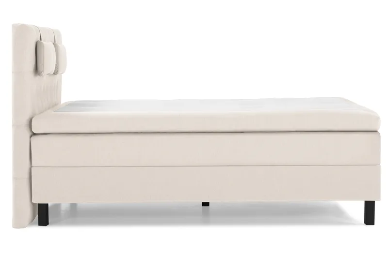 Sänkypaketti Lucky 140x200 Diamant Sängynpääty Beige - Lateksi Niskatyyny Pieni - Huonekalut - Sänky - Jenkkisängyt