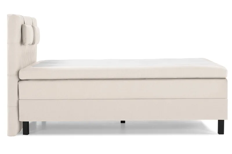 Sänkypaketti Lucky 140x200 Diamant Sängynpääty Beige - Lateksi Niskatyyny Pieni - Huonekalut - Sänky - Jenkkisängyt