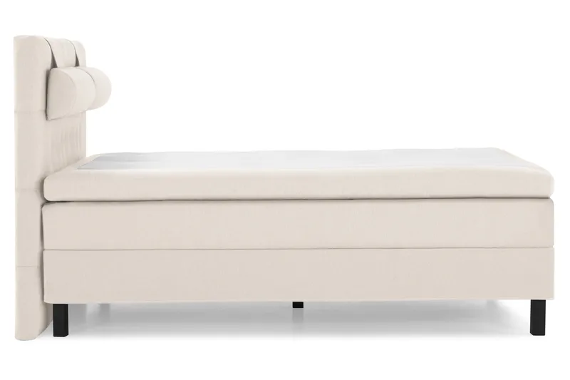 Sänkypaketti Lucky 140x200 Diamant Sängynpääty Beige - Niskatyyny Suuri Beige - Huonekalut - Sänky - Jenkkisängyt