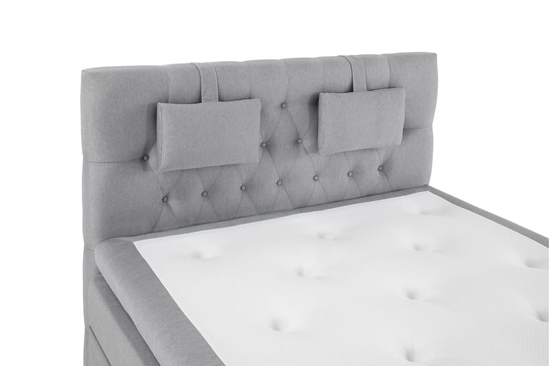 Sänkypaketti Lucky 140x200 Diamant Sängynpääty Keskiharmaa - Lateksi Niskatyyny Pieni - Huonekalut - Sänky - Jenkkisängyt