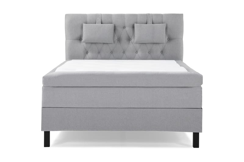 Sänkypaketti Lucky 140x200 Diamant Sängynpääty Keskiharmaa - Lateksi Niskatyyny Pieni - Huonekalut - Sänky - Jenkkisängyt