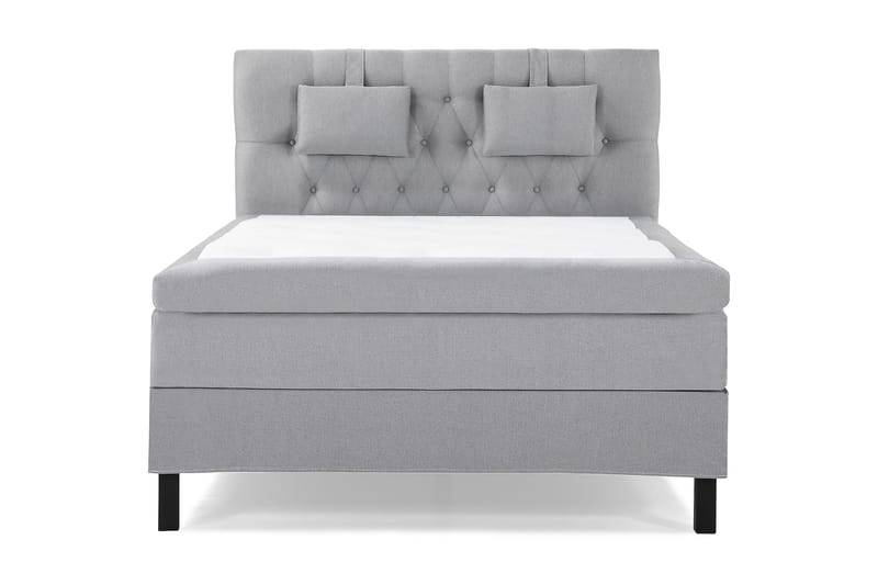 Sänkypaketti Lucky 140x200 Diamant Sängynpääty Keskiharmaa - Lateksi Niskatyyny Pieni - Huonekalut - Sänky - Jenkkisängyt