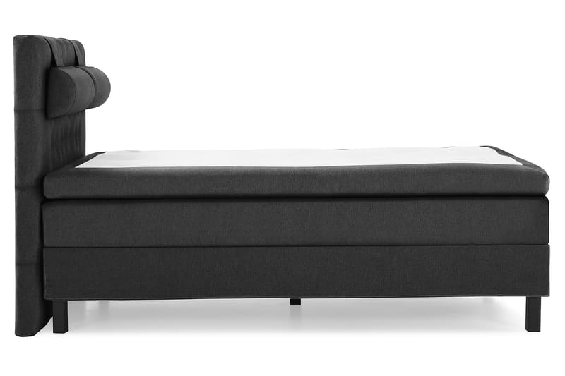 Sänkypaketti Lucky 140x200 Diamant Sängynpääty Musta/Harmaa - Niskatyyny Suuri Musta/Harmaa - Huonekalut - Sänky - Jenkkisängyt