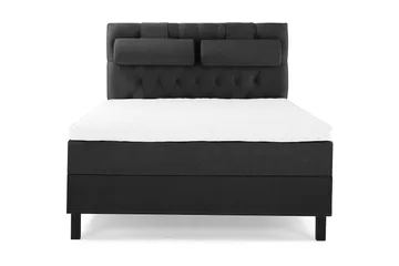 Sänkypaketti Lucky 140x200 Diamant Sängynpääty Musta/Harmaa