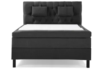 Sänkypaketti Lucky 140x200 Diamant Sängynpääty Musta/Harmaa