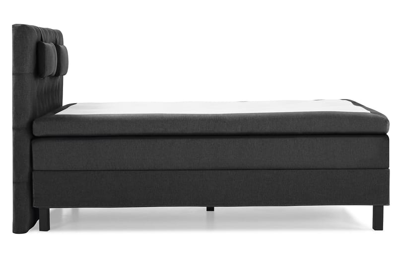 Sänkypaketti Lucky 140x200 Diamant Sängynpääty Musta/Harmaa - Polyeetteri Niskatyyny Pieni - Huonekalut - Sänky - Jenkkisängyt