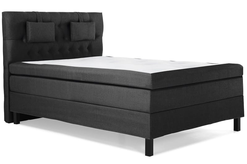 Sänkypaketti Lucky 140x200 Diamant Sängynpääty Musta/Harmaa - Polyeetteri Niskatyyny Pieni - Huonekalut - Sänky - Jenkkisängyt