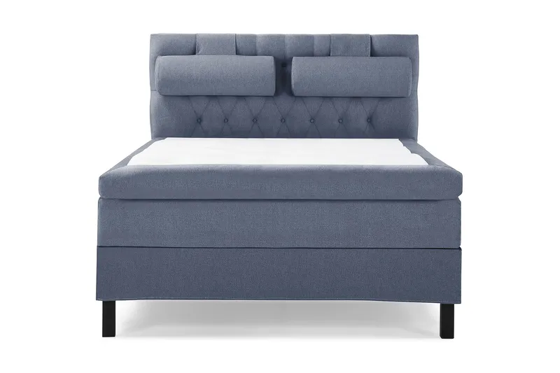 Sänkypaketti Lucky 140x200 Diamant Sängynpääty Tummansinine - Lateksi Niskatyyny Suuri - Huonekalut - Sänky - Jenkkisängyt