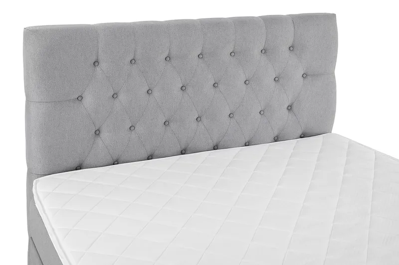 Sänkypaketti Lucky 140x200 Diamant Sängynpääty Vaaleanharm - Vaahto - Huonekalut - Sänky - Jenkkisängyt