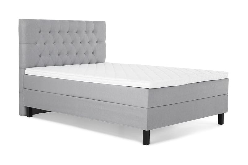 Sänkypaketti Lucky 140x200 Diamant Sängynpääty Vaaleanharm - Vaahto - Huonekalut - Sänky - Jenkkisängyt