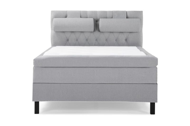 Sänkypaketti Lucky 140x200 Diamant Sängynpääty V.harmaa - Polyeetteri Niskatyyny Suuri - Huonekalut - Sänky - Jenkkisängyt