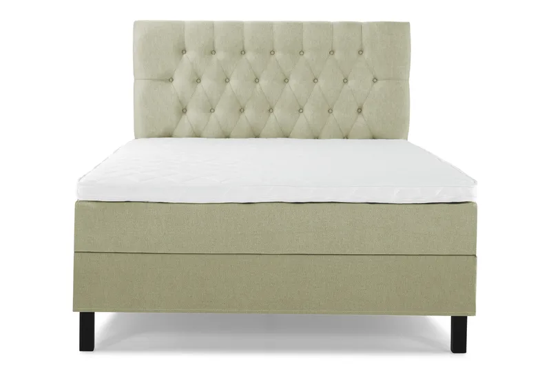 Sänkypaketti Lucky 140x200 Diamant Sängynpääty Vihreä - Vaahto - Huonekalut - Sänky - Jenkkisängyt