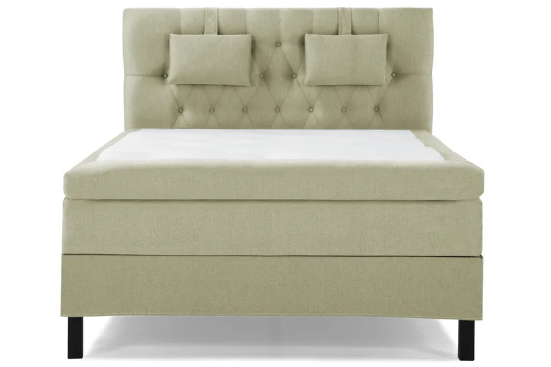 Sänkypaketti Lucky 140x200 Diamant Sängynpääty Vihreä - Polyeetteri Niskatyyny Pieni - Huonekalut - Sänky - Jenkkisängyt