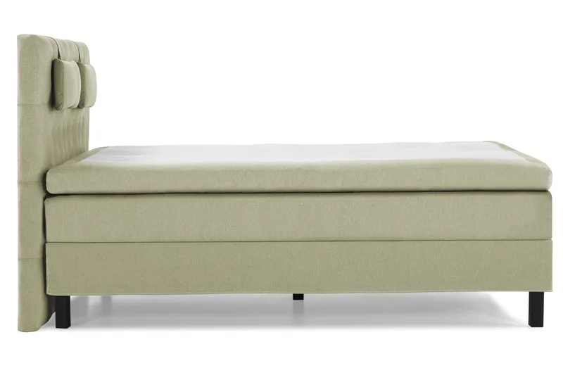 Sänkypaketti Lucky 140x200 Diamant Sängynpääty Vihreä - Polyeetteri Niskatyyny Pieni - Huonekalut - Sänky - Jenkkisängyt