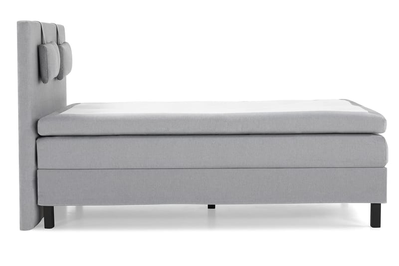 Sänkypaketti Lucky 140x200 Sileä Sängynpääty Keskiharmaa - Memory Niskatyyny Pieni - Huonekalut - Sänky - Jenkkisängyt