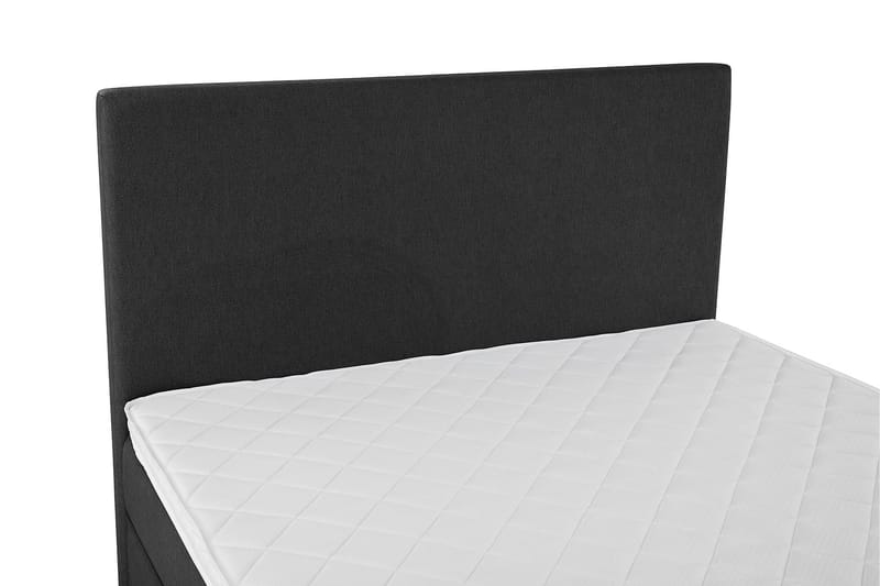 Sänkypaketti Lucky 140x200 Sileä Sängynpääty Musta/Harmaa - Vaahto - Huonekalut - Sänky - Jenkkisängyt