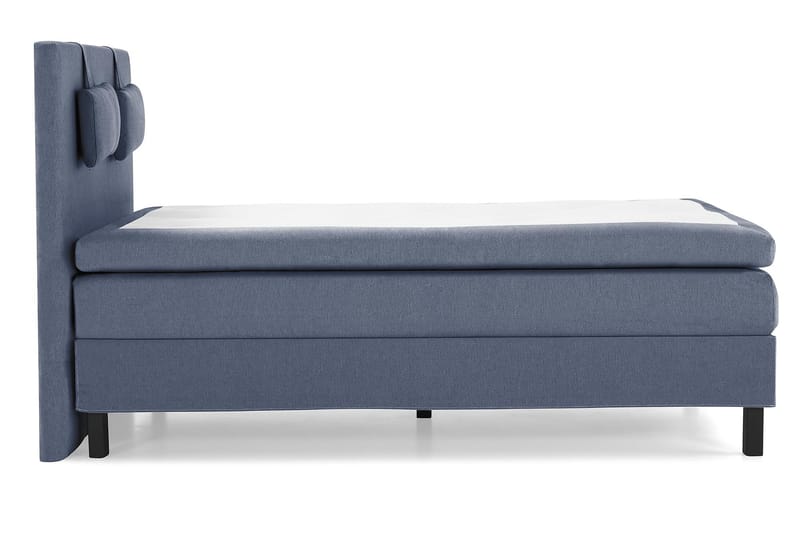 Sänkypaketti Lucky 140x200 Sileä Sängynpääty Tummansininen - Memory Niskatyyny Pieni - Huonekalut - Sänky - Jenkkisängyt