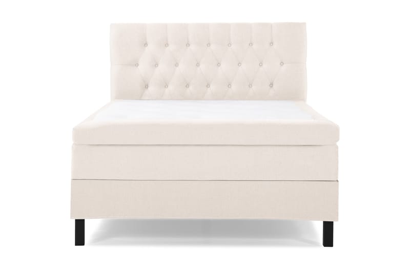 Sänkypaketti Lucky 140x200 Polyeetteri Diamant Sängynpääty - Beige - Huonekalut - Sänky - Jenkkisängyt