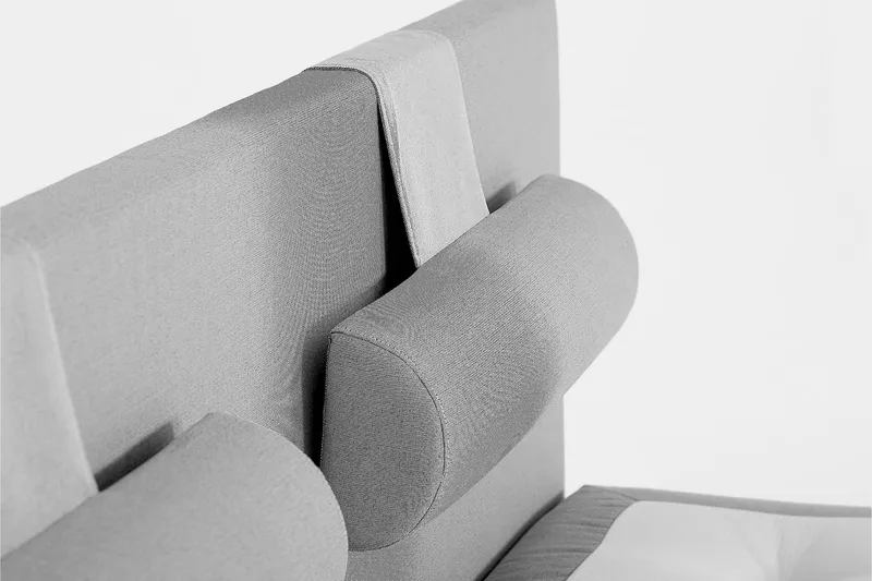 Sänkypaketti Lucky 150x200 Vaahto Sileä Sängynpääty - Harmaa - Huonekalut - Sänky - Jenkkisängyt