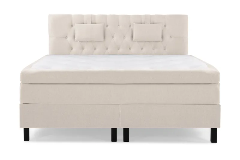 Sänkypaketti Lucky 160x200 Diamant Sängynpääty Beige, Memory Niskatyyny Pieni