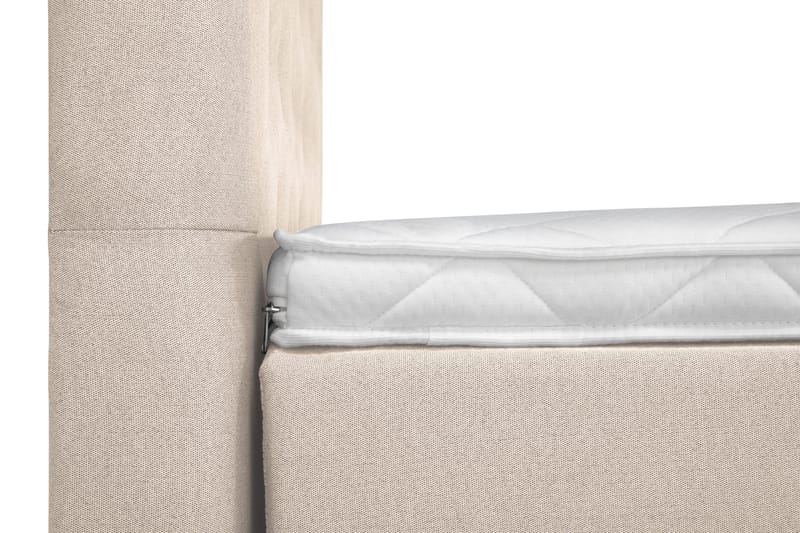 Sänkypaketti Lucky 160x200 Diamant Sängynpääty Beige - Vaahto - Huonekalut - Sänky - Jenkkisängyt