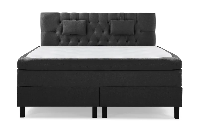 Sänkypaketti Lucky 160x200 Diamant Sängynpääty Musta - Memory Niskatyyny Pieni - Huonekalut - Sänky - Jenkkisängyt