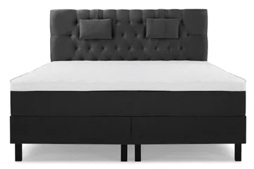 Sänkypaketti Lucky 160x200 Diamant Sängynpääty Musta