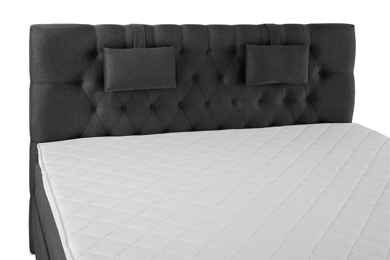 Sänkypaketti Lucky 160x200 Diamant Sängynpääty Musta - Vaahto Niskatyyny Pieni - Huonekalut - Sänky - Jenkkisängyt