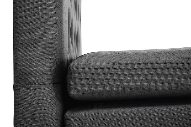 Sänkypaketti Lucky 160x200 Diamant Sängynpääty Musta - Polyeetteri Niskatyyny Suuri - Huonekalut - Sänky - Jenkkisängyt