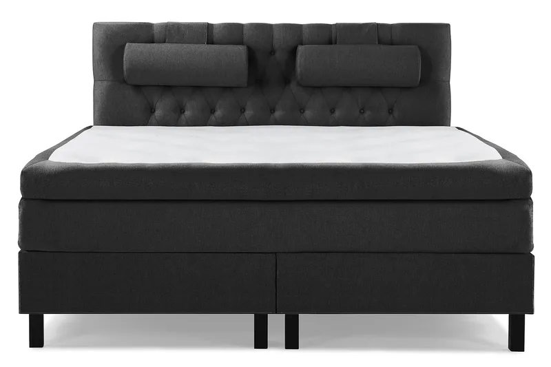 Sänkypaketti Lucky 160x200 Diamant Sängynpääty Musta - Polyeetteri Niskatyyny Suuri - Huonekalut - Sänky - Parisänky